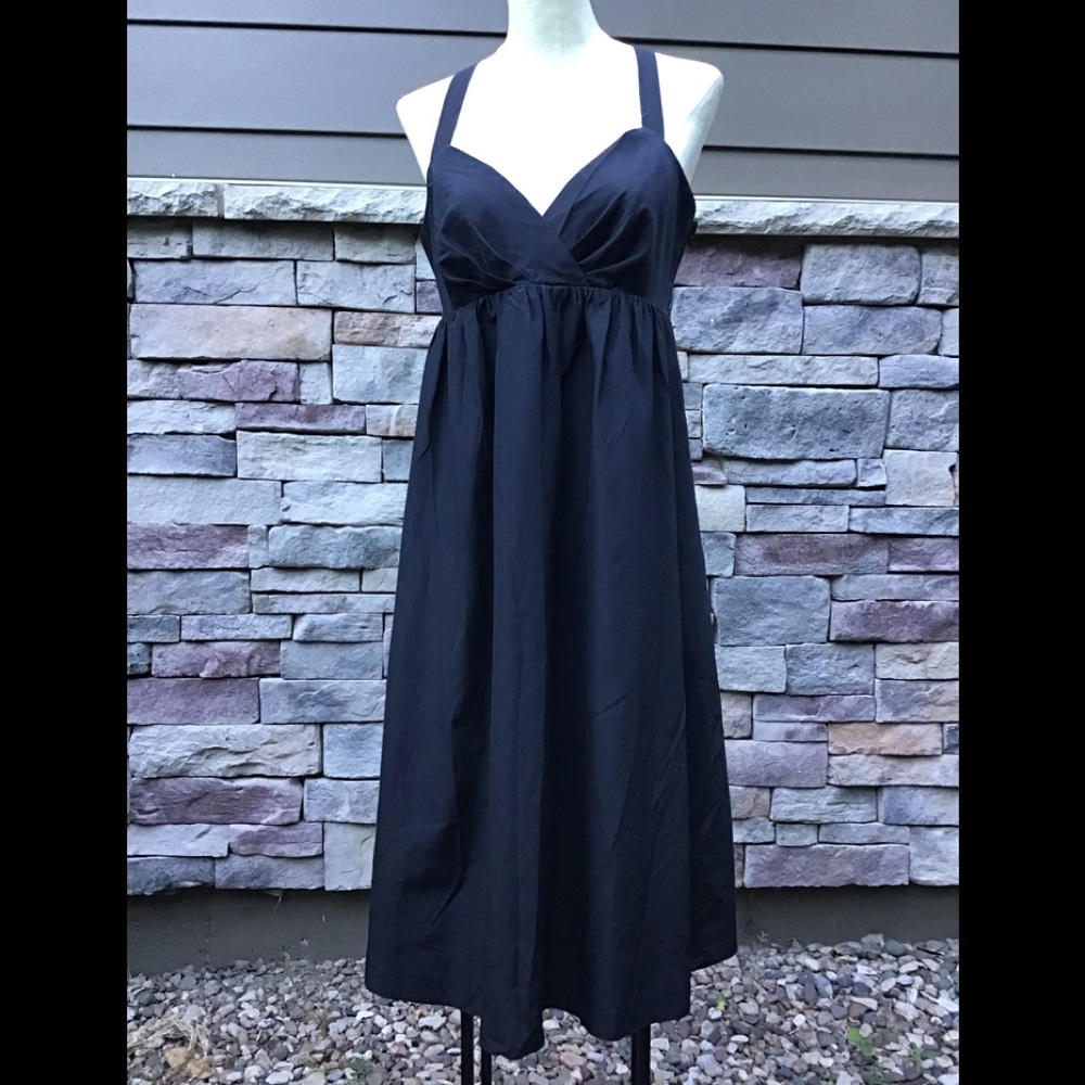 Gap sundress black silk/cotton size S